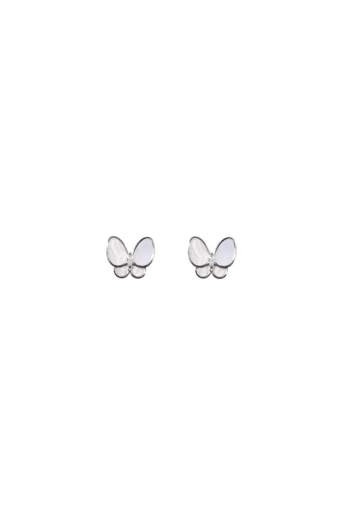 Butterfly Chalcedony Classic Studs Dryden Jewelry